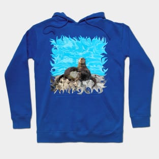 Where the River Meets the Sea Otters Hoodie